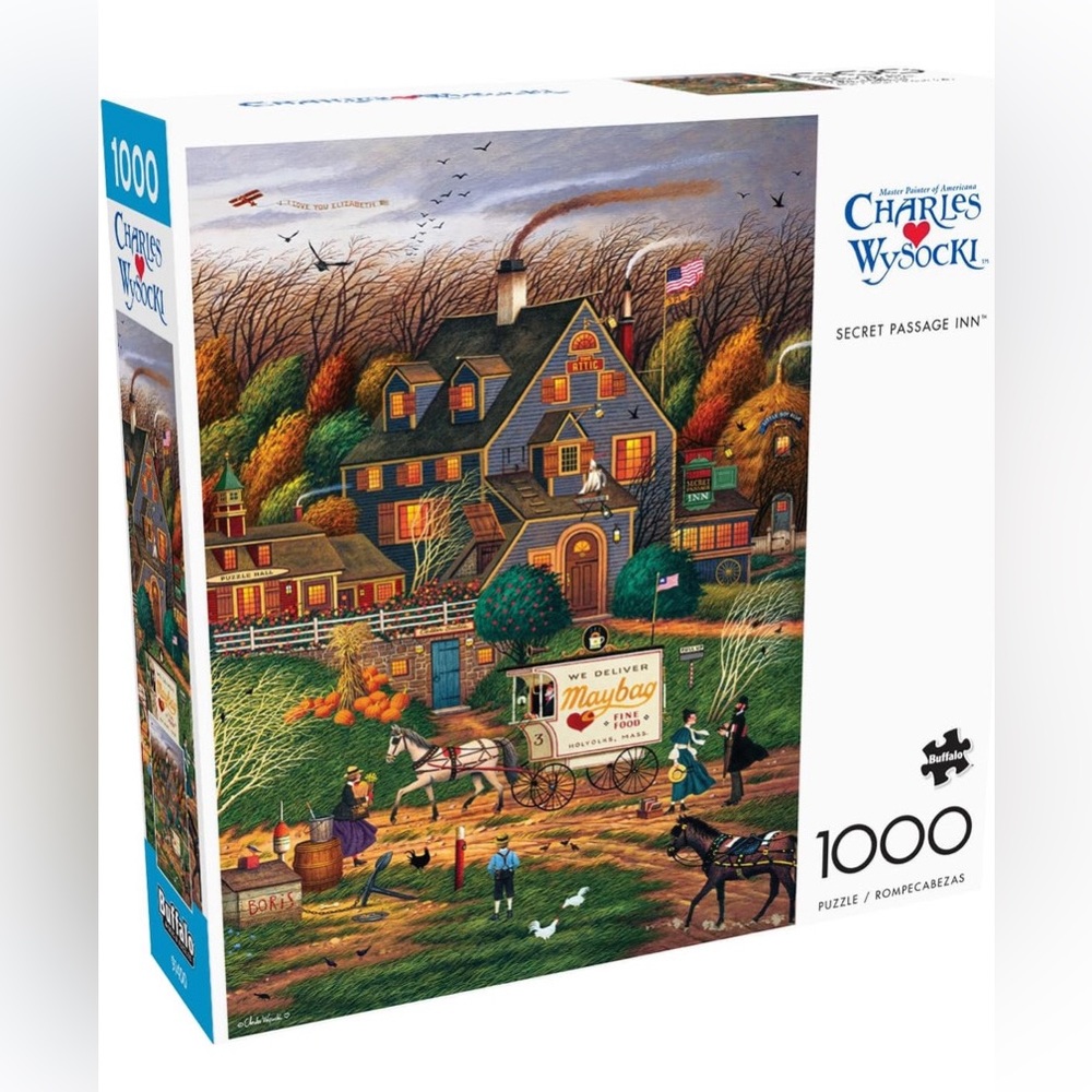Buffalo Games Secret Passage Inn by Charles Wysocki 1000 Piece Jigsaw Puzzle
